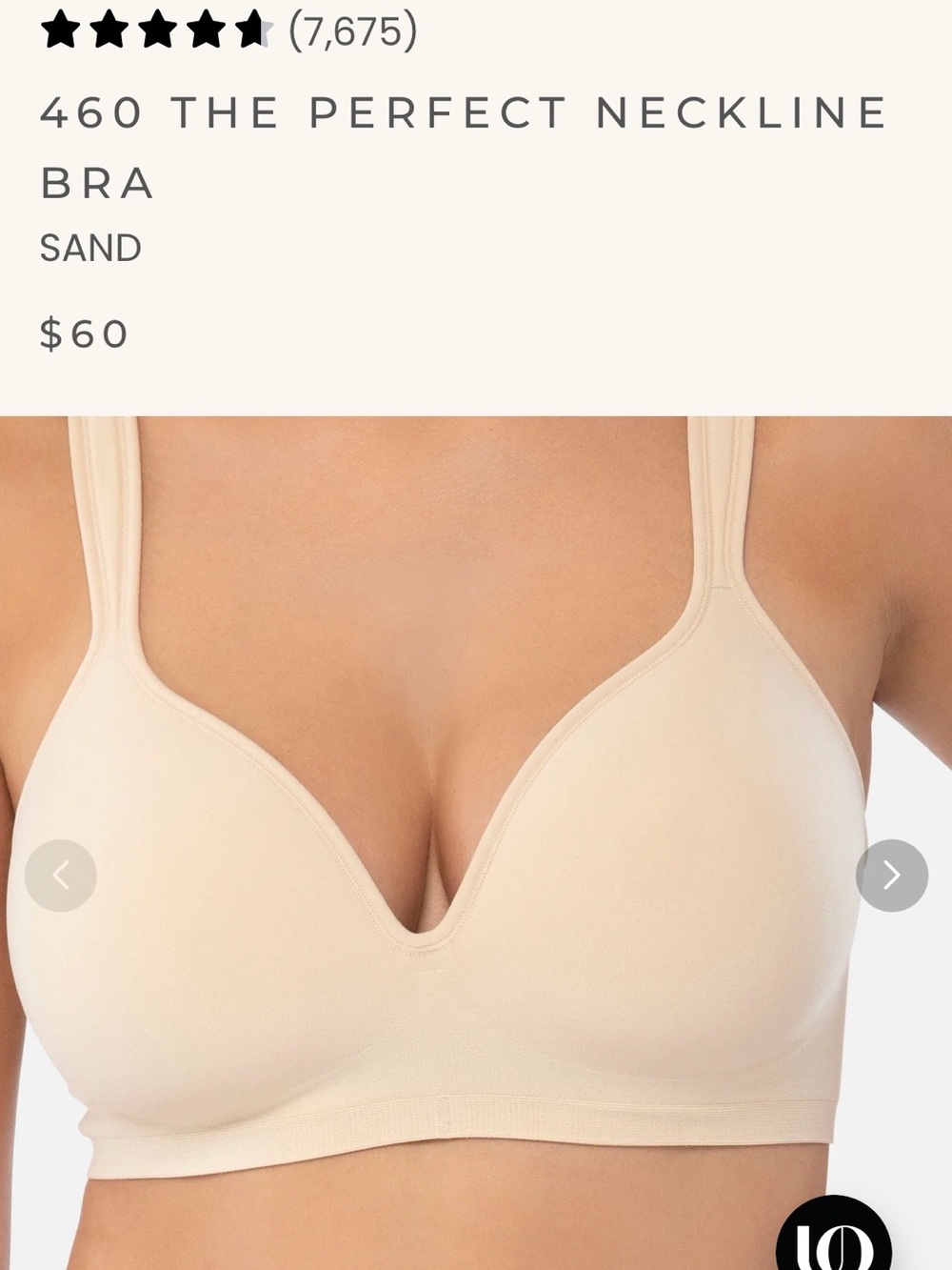 UNDEROUTFIT  460  The Perfect Neckline Bra - Sand